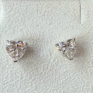 3.5 Carat Lafonn Simulated Diamond Heart Studs